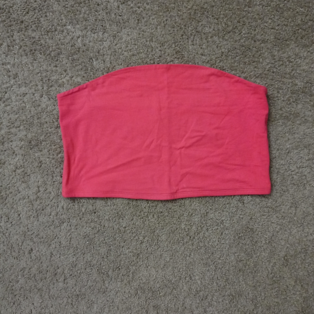 Hot pink tube top